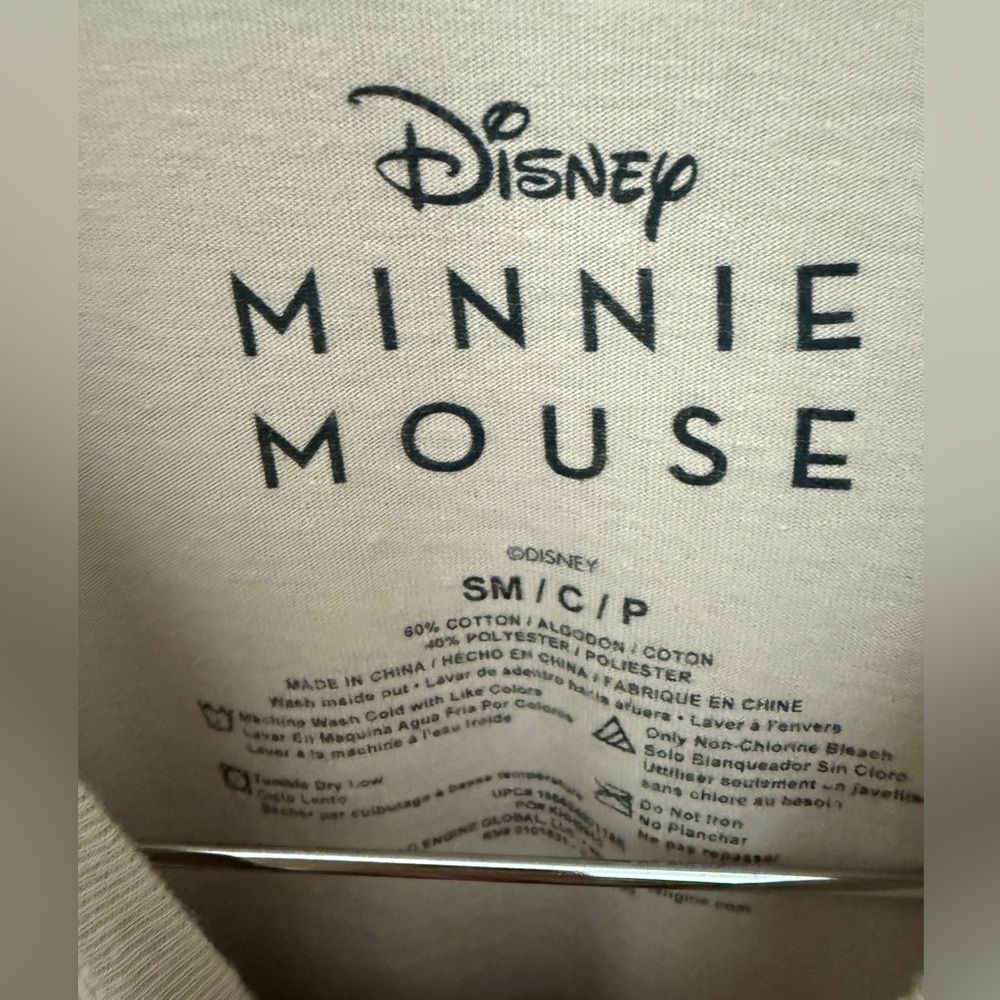Disney Cream Minnie Mouse Tee - Picture 3 of 3